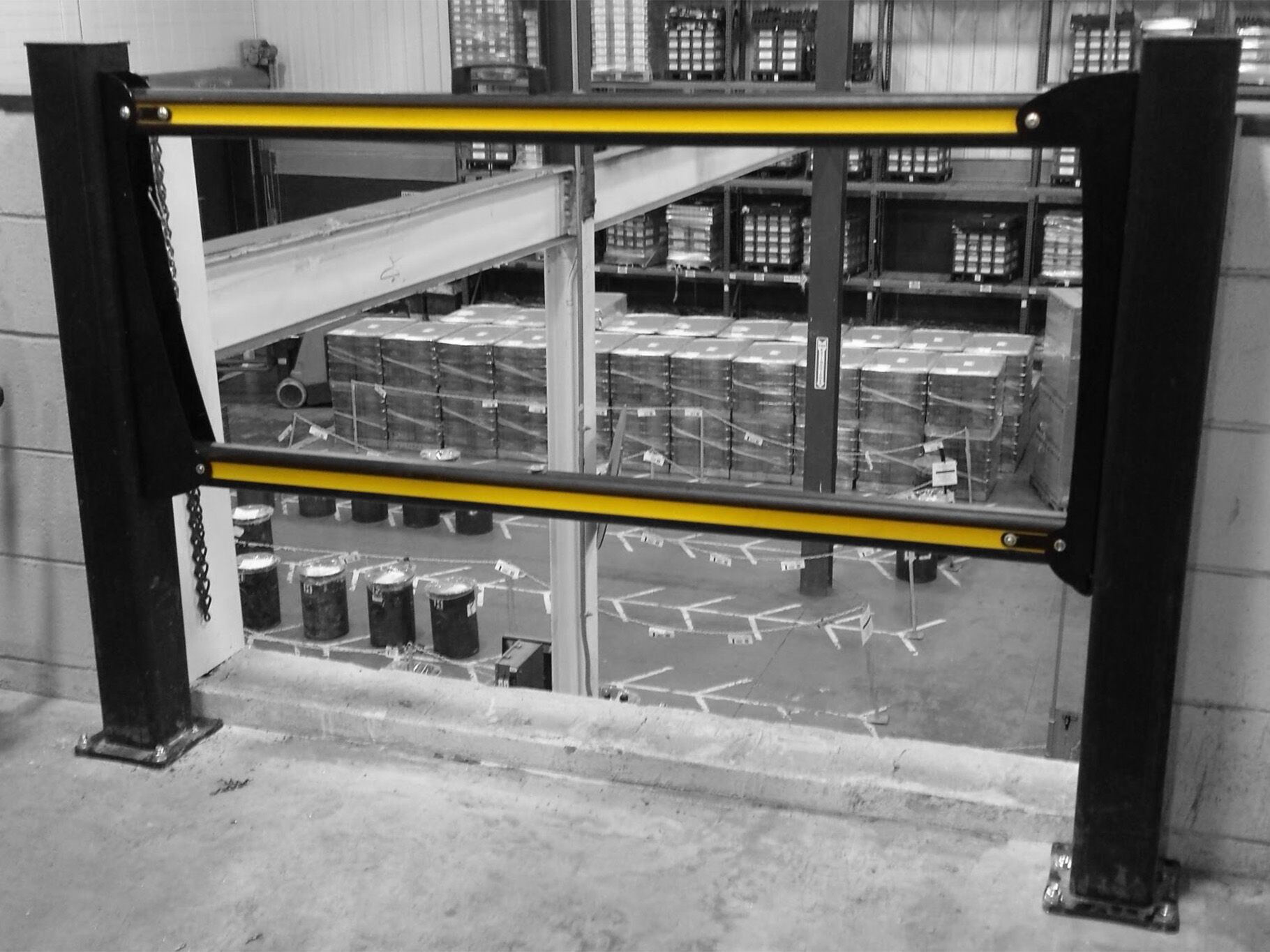 Boplan FLEX IMPACT® SG Drop Gate in einer realen Umgebung - Sicherheitstüren