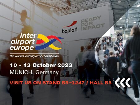 Picture of a Boplan exhibition participation at InterAirport in Munich, Germany