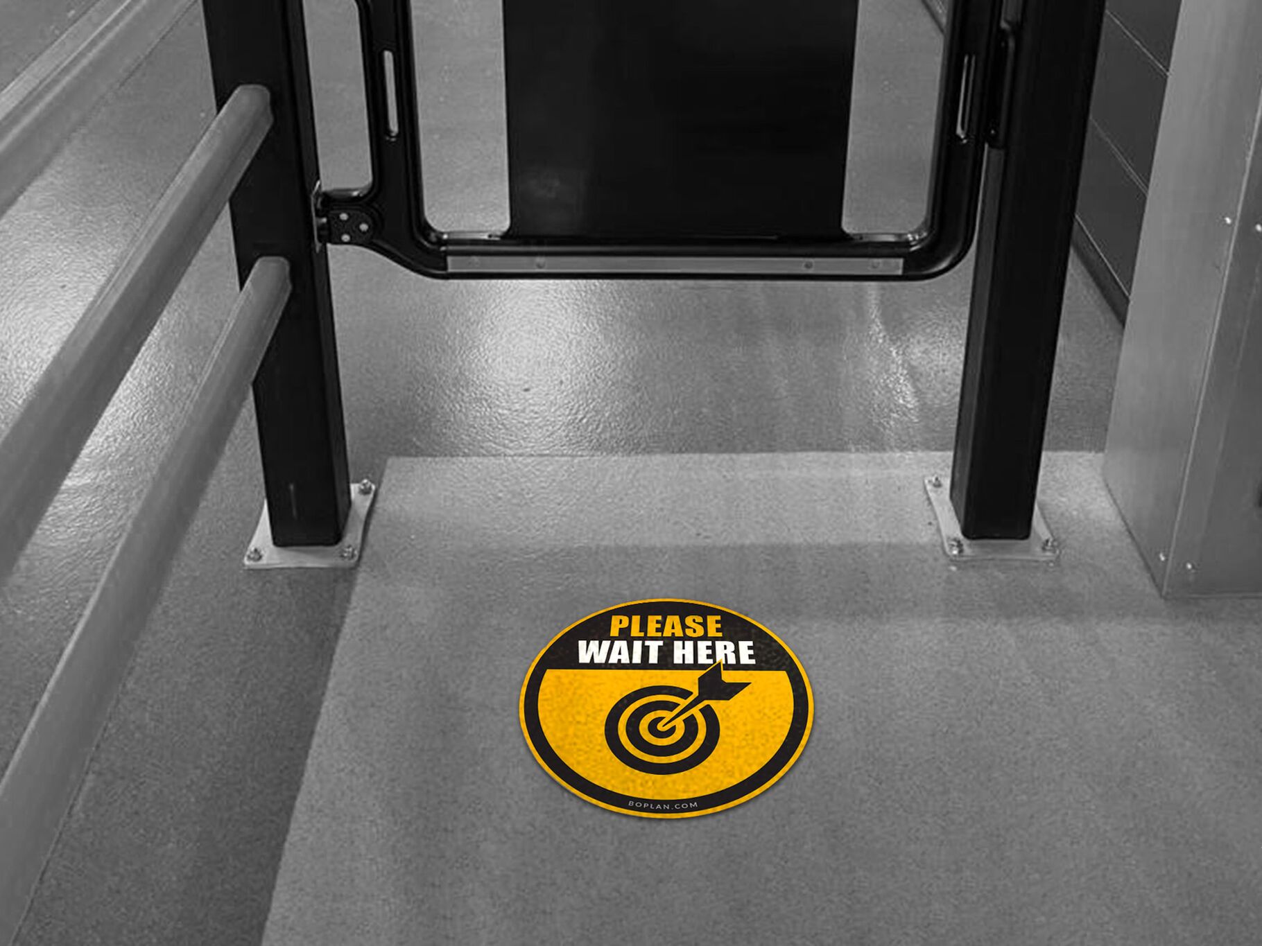 Boplan FLEX IMPACT® LINE PLAN PICTO in een reële omgeving - Vloermarkering