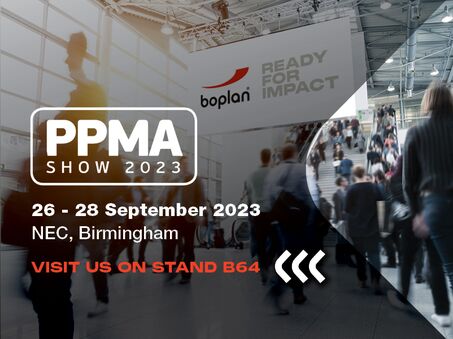 Picture of a Boplan exhibition participation at PPMA in Birmingham, United Kingdom