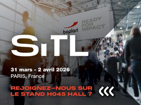 Photo d'une participation à l'exposition de Boplan au SITL à Paris, France