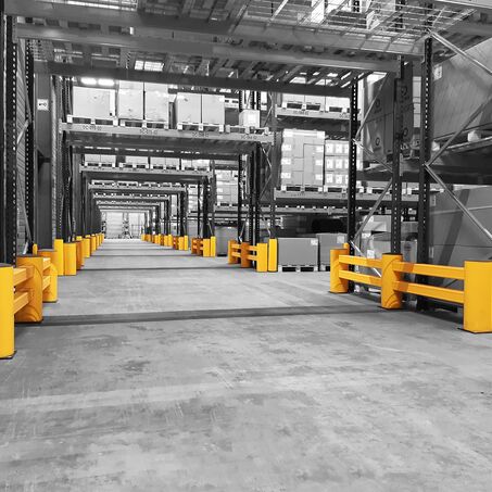 Boplan FLEX IMPACT® RE RACK END in een reële omgeving - Rekbeschermers