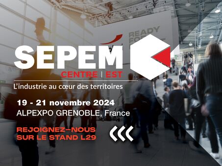 Photo d'une participation à l'exposition de Boplan au Sepem Industries à Grenoble, France