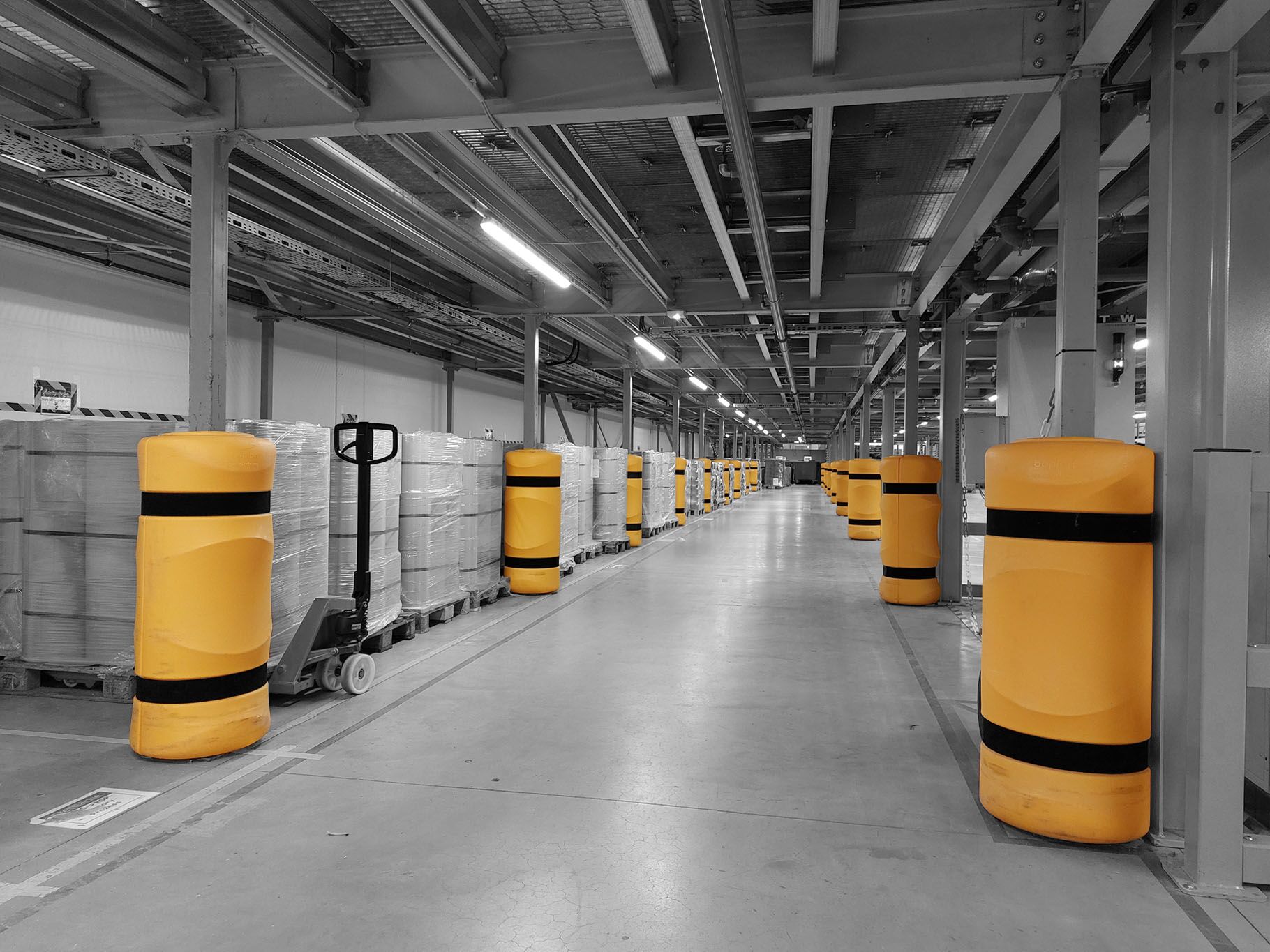 Afbeelding die de snelle en gemakkelijke installatie van een Boplan FLEX IMPACT® KP PROTECTOR illustreert