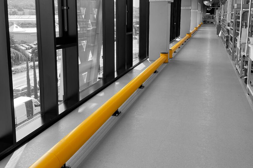 Boplan FLEX IMPACT® TB 260 in einer realen Umgebung - Rammschutzplanke