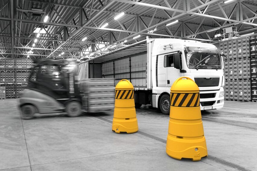 Boplan FLEX IMPACT® SAFETY GUARD en situation réelle - Barrières mobiles