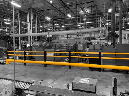 Boplan TB 400 jaune dans un site de production renommé PE