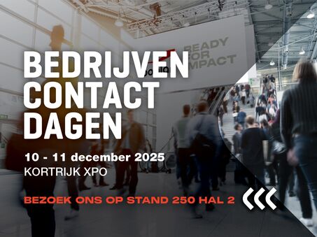 Foto van een deelname van Boplan aan de beurs Bedrijvencontactdagen in Kortrijk, België
