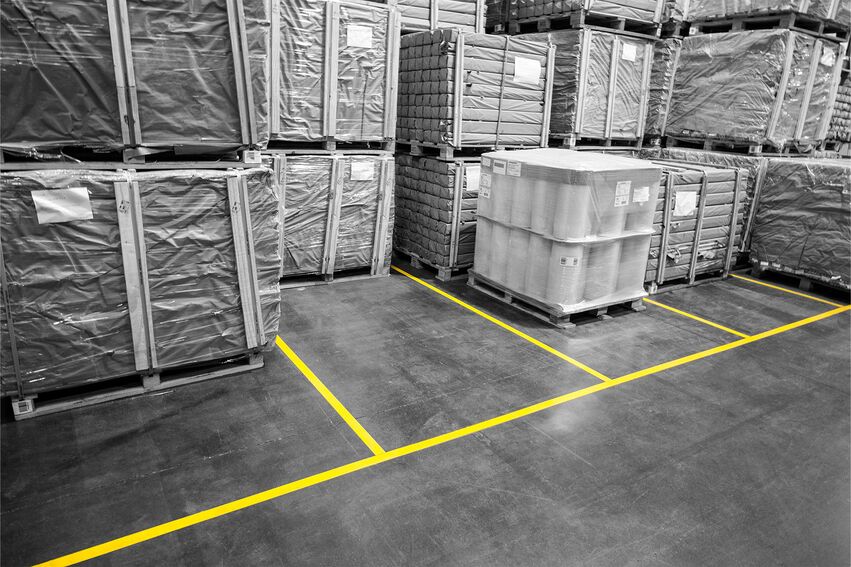 Boplan FLEX IMPACT® LINE PLAN UNI en situation réelle - Marquage au sol