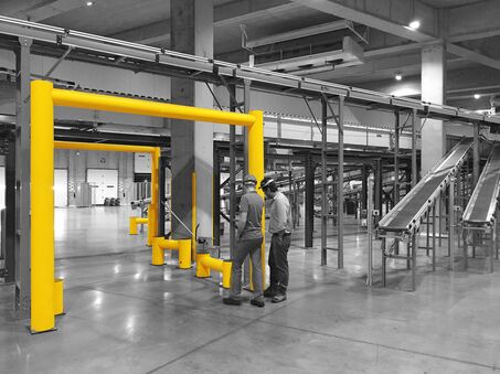 Boplan FLEX IMPACT® Goal Post et TB 400 dans un environnement industriel