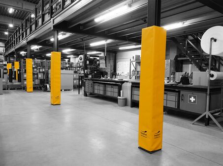 Boplan FLEX IMPACT® SOFT COLUMN COVER in een reële omgeving - Kolombeschermer