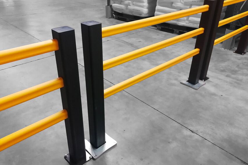 Yellow Boplan HP PLUS, REMOVABLE BASEPLATE in an industrial environment