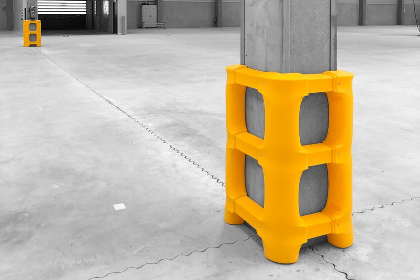 Boplan FLEX IMPACT® CP UNIVERSAL in einer realen Umgebung - Säulenschutz