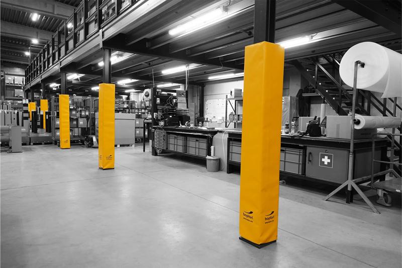 Boplan FLEX IMPACT® SOFT COLUMN COVER in een reële omgeving - Kolombeschermer