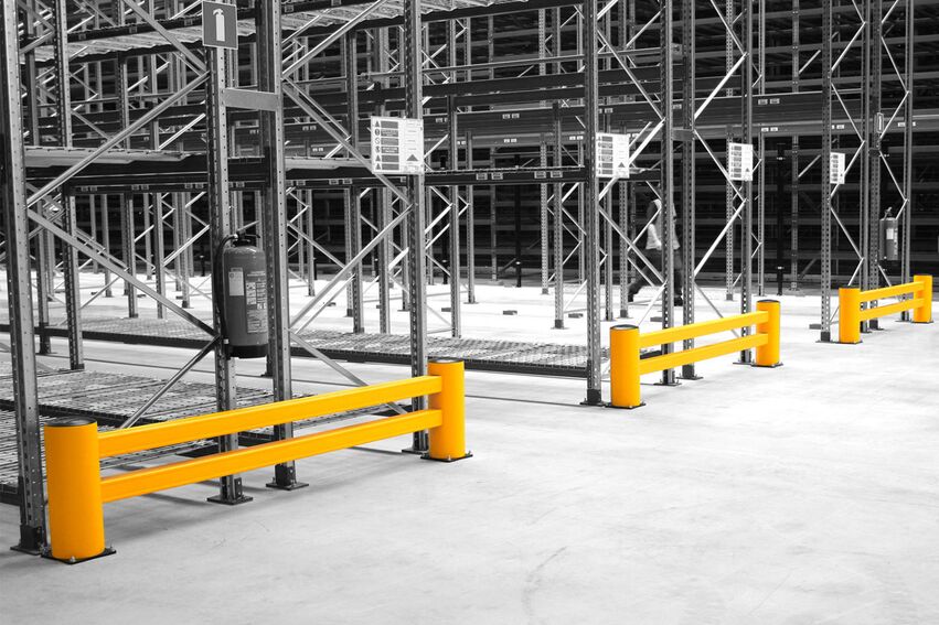 Boplan FLEX IMPACT® RE RACK END en un ambiente real - Protectores de estanterías