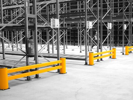 Boplan FLEX IMPACT® RE RACK END en situation réelle - Protection de rayonnages