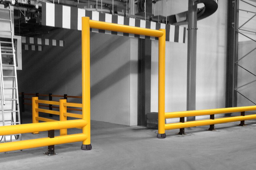 Boplan FLEX IMPACT® GOAL POST 200B en situation réelle - Portique de sécurité