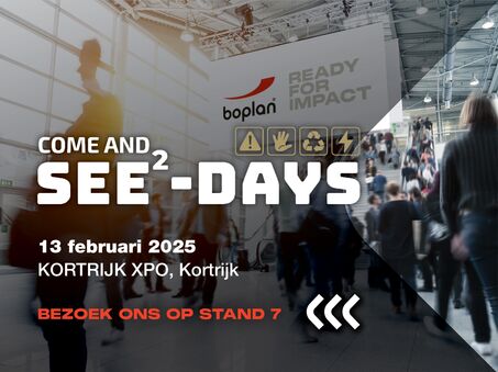 Foto van een deelname van Boplan aan de beurs See-Days in Kortrijk, België
