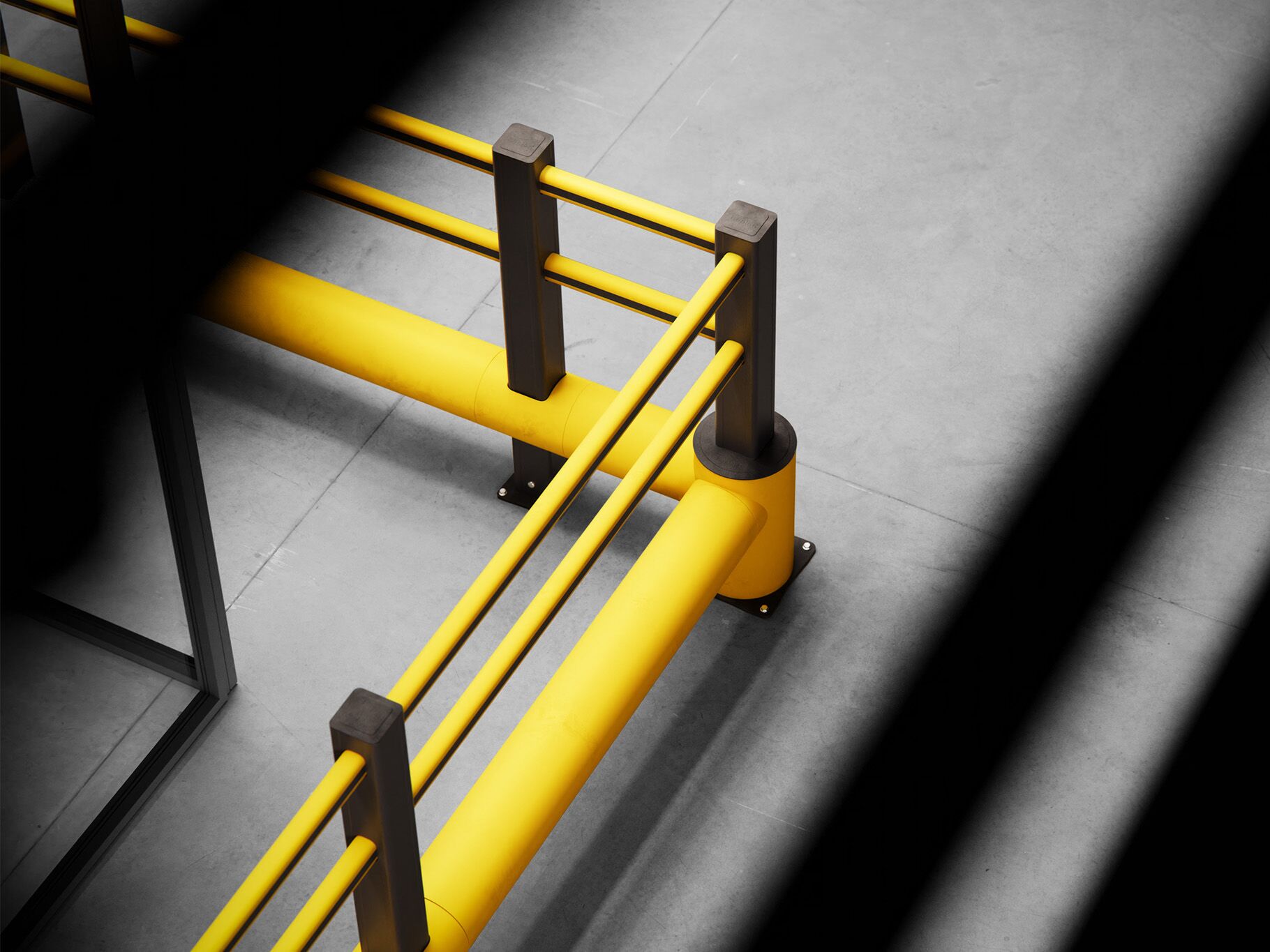 Gele Boplan TB 400 PLUS in een industriële omgeving