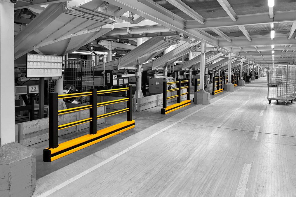 Boplan FLIP 200F PLUS jaune dans un environnement industriel