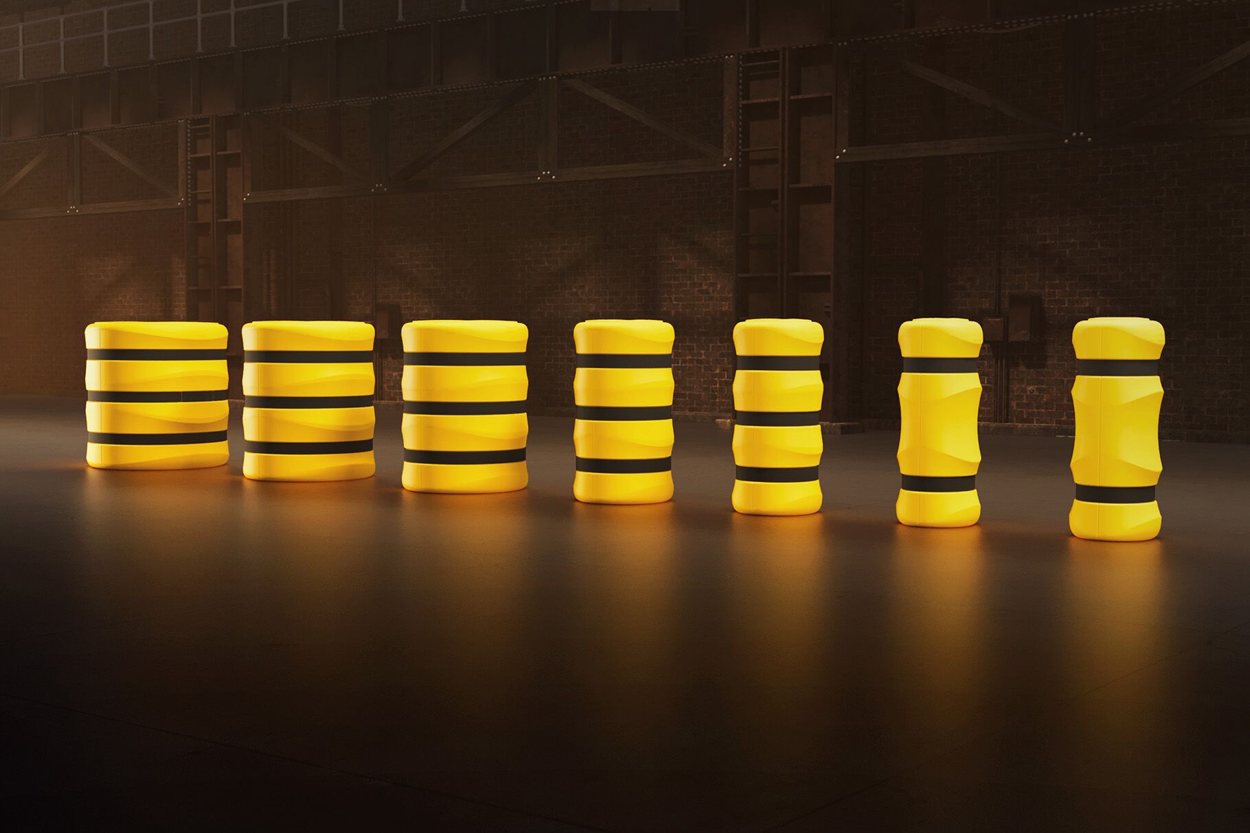 Boplan FLEX IMPACT® KP Protector-Reihe in einer industriellen Umgebung