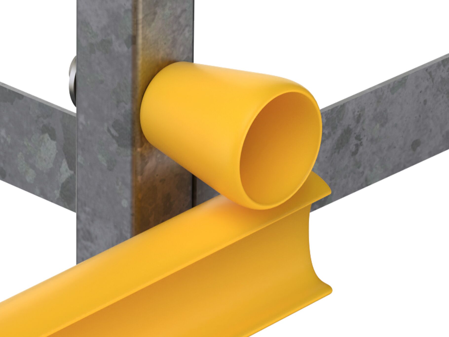 Support block as optional accessory for the Boplan DOUBLE AXES GATE