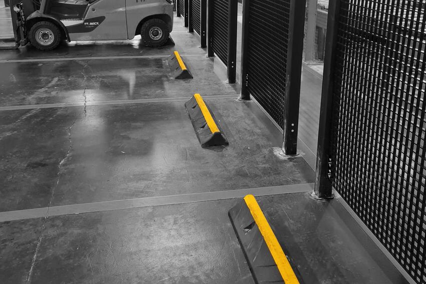 Boplan FLEX IMPACT® WS WHEELSTOP in einer realen Umgebung - Radstopper