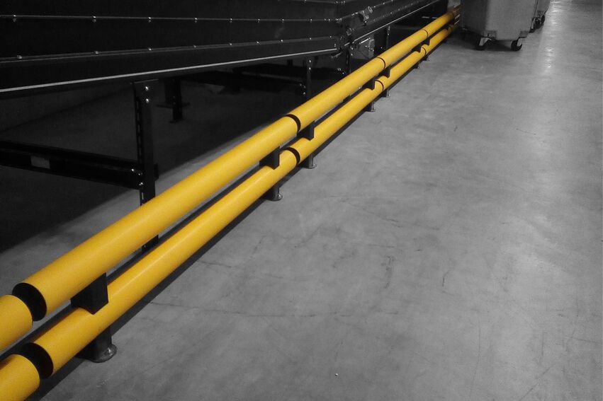 Boplan FLEX IMPACT® TB MINI DOUBLE in einer realen Umgebung - Rammschutzplanke