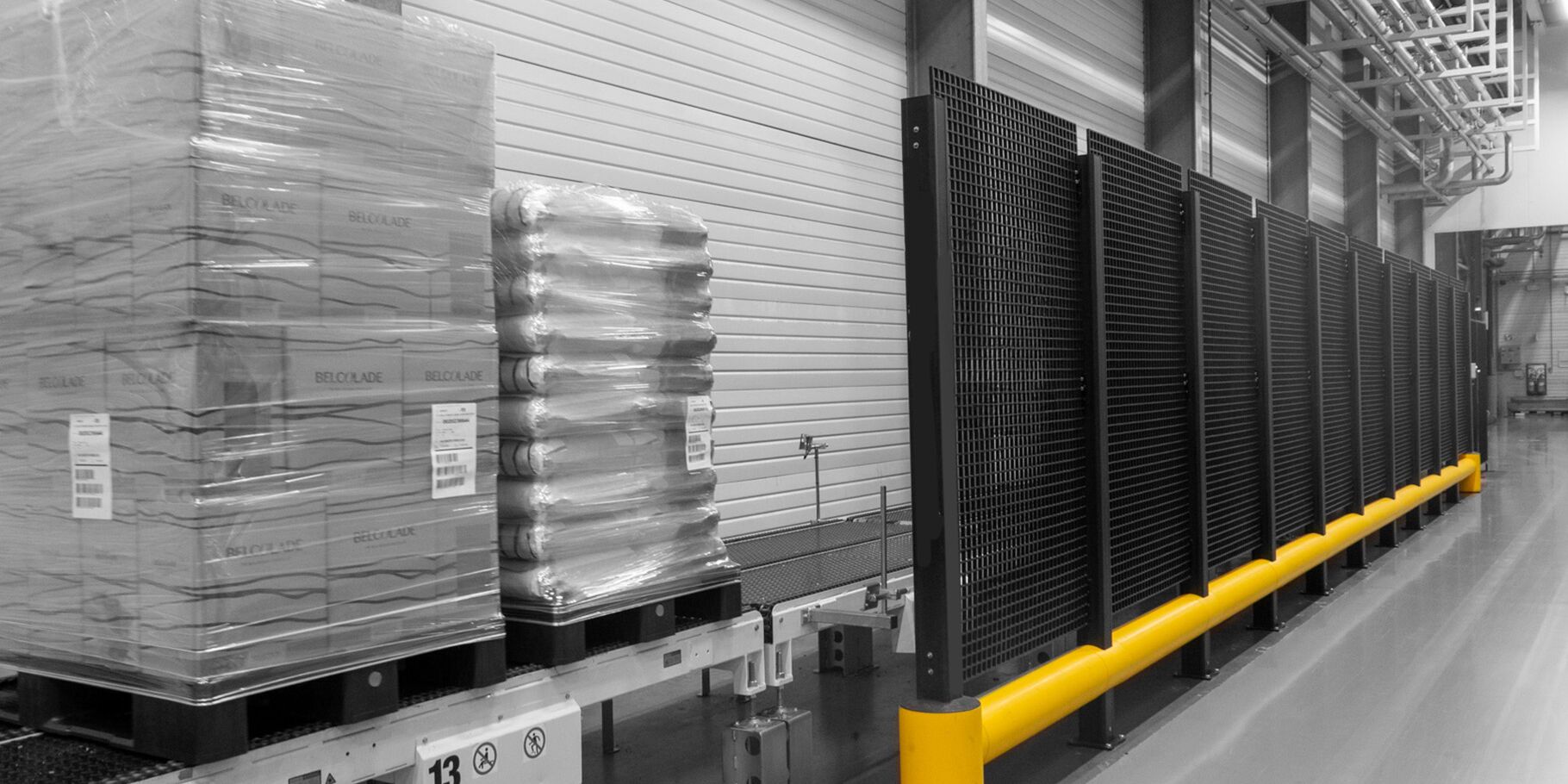 Boplan TB 400 PLUS FENCE amarillo en una instalación de Belcolade