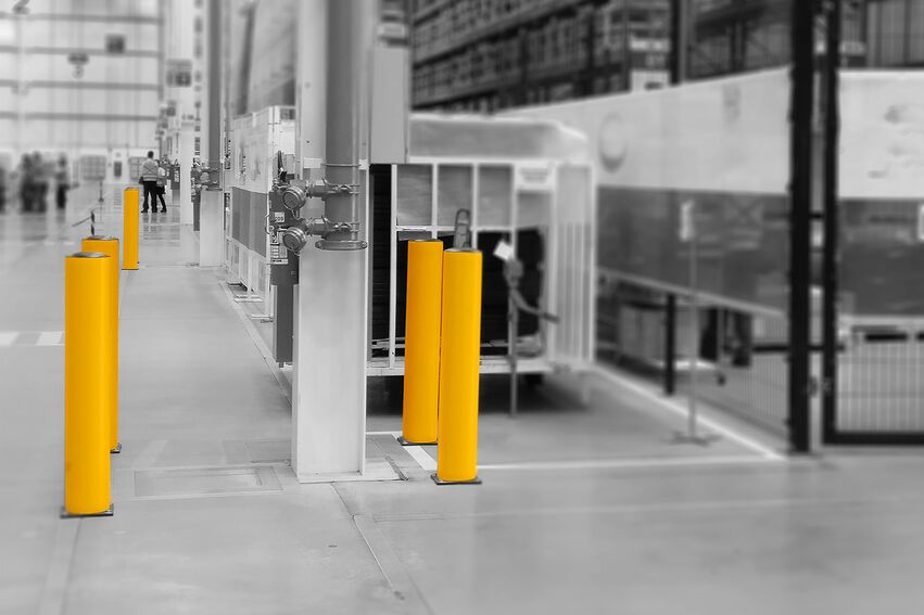 Boplan FLEX IMPACT® BO SMART in einer realen Umgebung - Rammschutzpoller