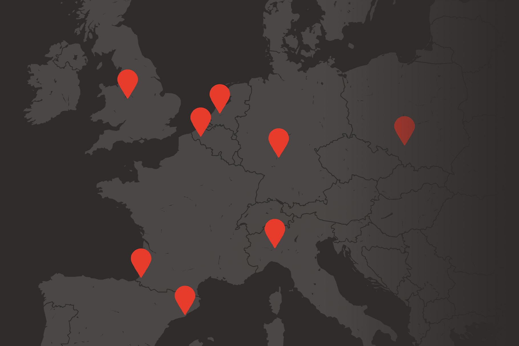 Illustration of the overview of all Boplan business units around the world