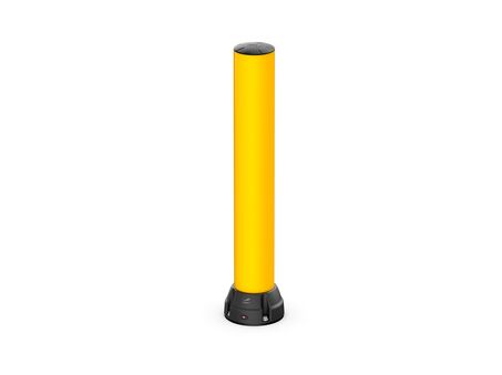 Render di un BO170B - Dissuasore giallo su sfondo bianco