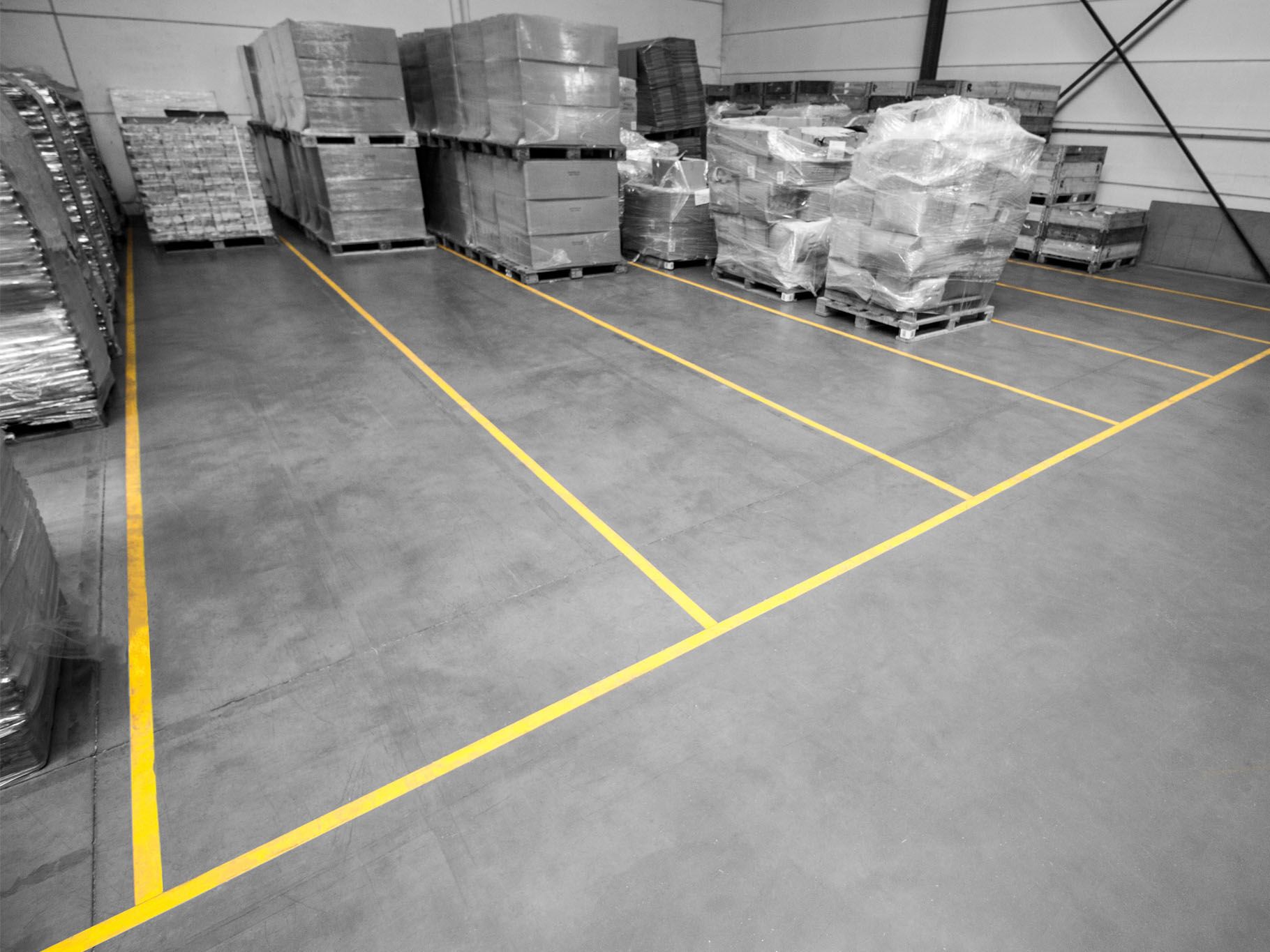 Boplan FLEX IMPACT® LINE PLAN UNI en situation réelle - Marquage au sol