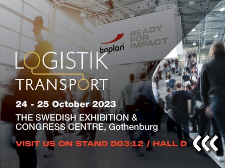 Picture of a Boplan exhibition participation at Logistik Transport in Gothenburg, Sweden