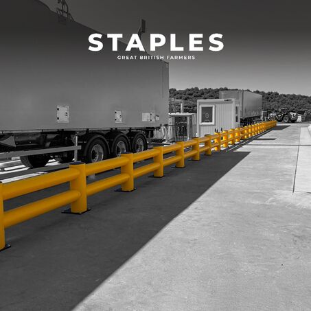 Gelber Boplan TB SUPER DOUBLE in einem Lager von Staples
