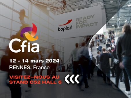 Photo d'une participation à l'exposition de Boplan au CFIA Salon à Rennes, France