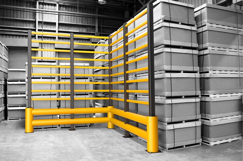 Boplan FLEX IMPACT® TB 400 DOUBLE GRILL in einer realen Umgebung - Rammschutzplanke