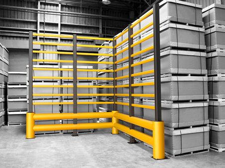 Boplan FLEX IMPACT® TB 400 DOUBLE GRILL in een reële omgeving - Aanrijdbeveiliging