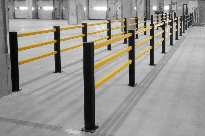 Boplan FLEX IMPACT® HP PLUS 3 RAILS in un contesto live - Corrimano