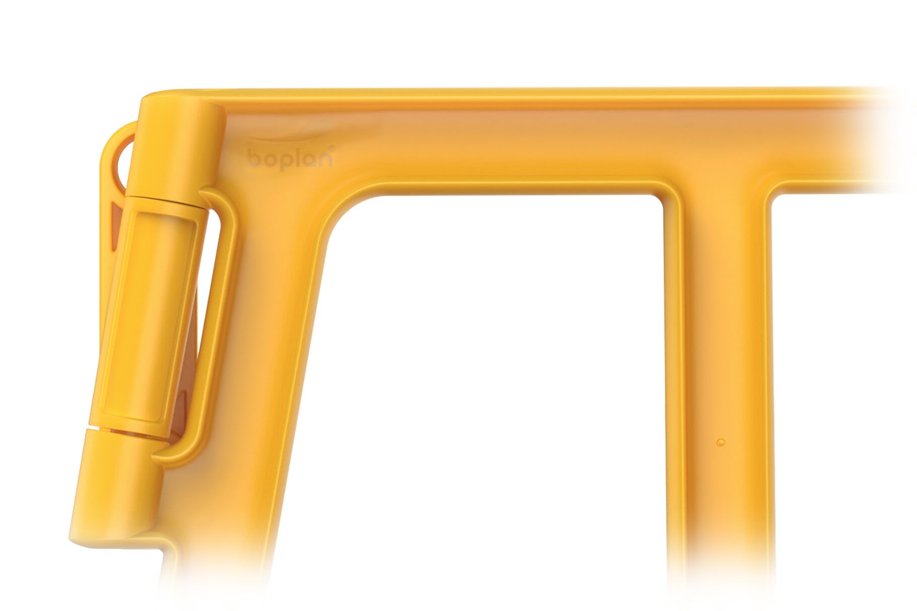 Render of a yellow Boplan Double AXES GATE