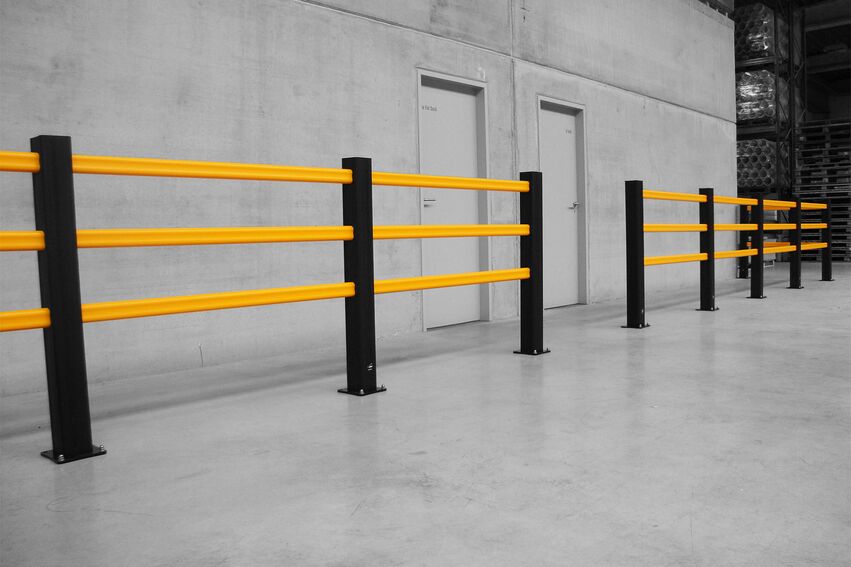Boplan FLEX IMPACT® HP PLUS 3 RAILS in un contesto live - Corrimano