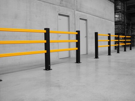 Boplan FLEX IMPACT® HP PLUS 3 RAILS en un ambiente real - Barreras peatonales