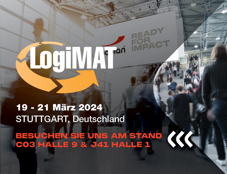 Bild einer Boplan-Ausstellungsbeteiligung auf der LogiMAT in Stuttgart, Deutschland
