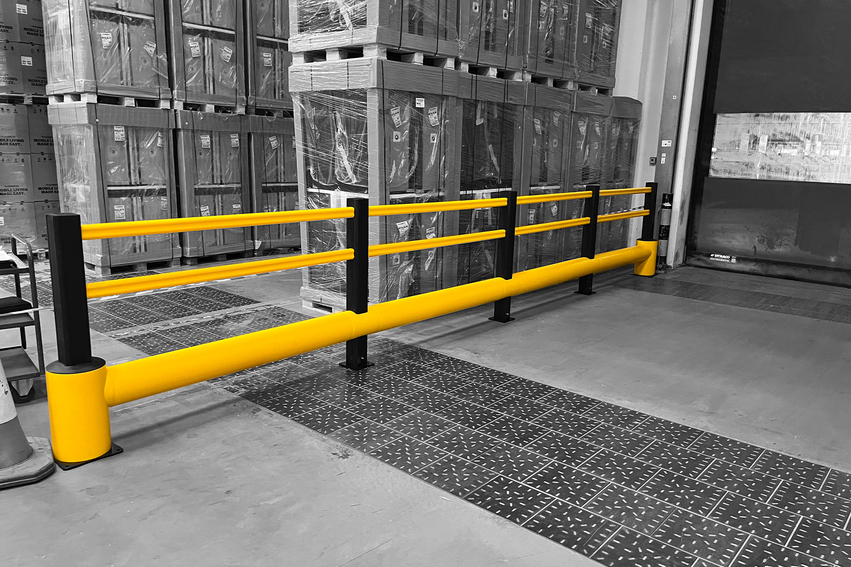 Boplan FLEX IMPACT® TB 400 PLUS in a live setting - safety barriers