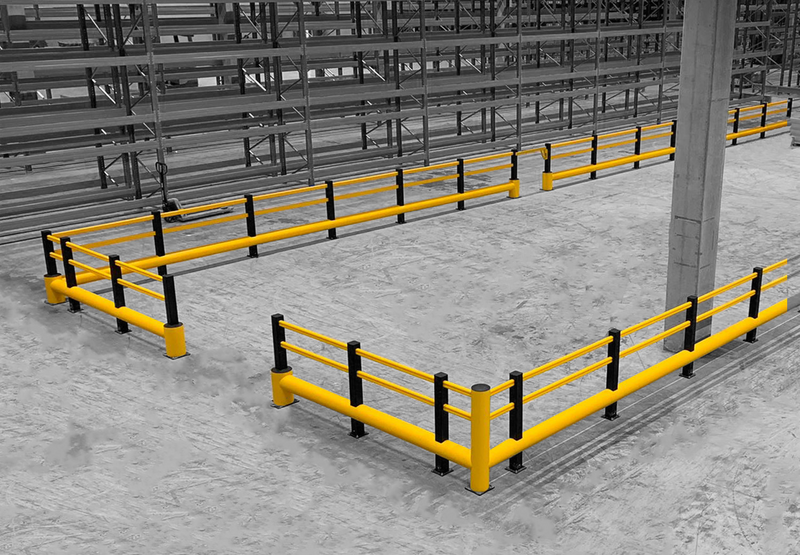 Boplan FLEX IMPACT® TB 400 Plus in a live setting - safety barriers