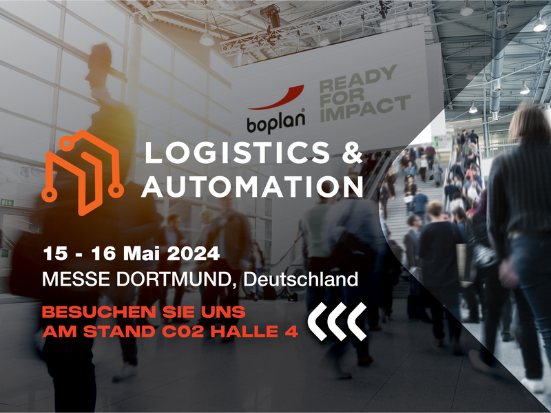 Bild einer Boplan-Ausstellungsbeteiligung auf der Logistics &amp; Automation in Dortmund, Deutschland
