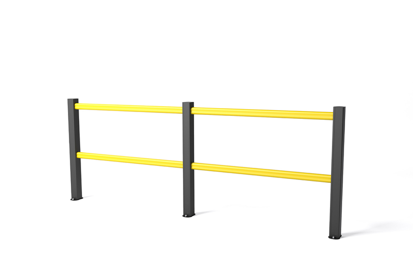 Render of a yellow HD LIGHT - Handrails on a white background