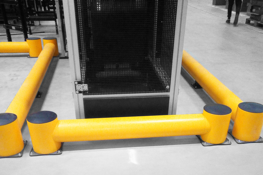 Boplan FLEX IMPACT® TB 260 in a live setting - safety barriers
