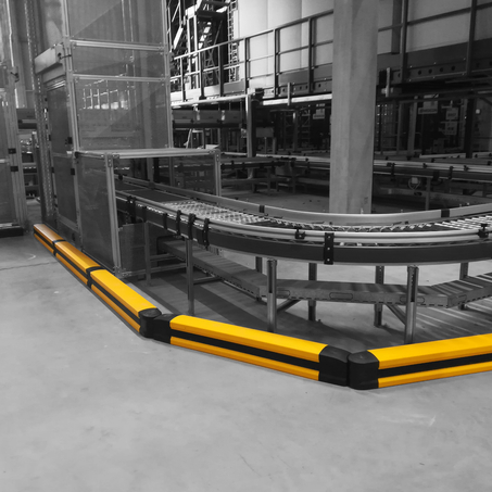Boplan FLEX IMPACT® FLIP 180M as a safety solution for machines, factories and production halls