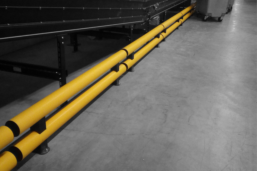 Boplan FLEX IMPACT® TB MINI DOUBLE in a live setting - safety barriers
